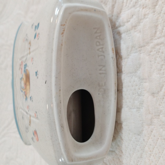 Vintage Geese Picking Through a Basket Table Napkin Holder Made in Japan 1950s - Picture 5 of 8